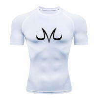 Camiseta De Compresión Para Hombre Fitness Workout Con Estampado De Anime Sport Típica De Gimnasio Secado Rápido Top Tee Verano - details 12
