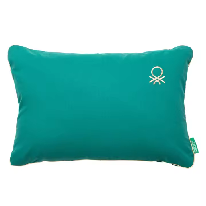 COJÍN 40X60CM 300GR 100% ALGODÓN AZUL RAINBOW BENETTON - 1