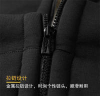 Abrigo De Lana De Oveja Invierno Para Hombres Y Mujeres Chaqueta Deportiva Casual Con Capucha Cierre De Cremallera Manga Larga Negro Grueso Y Cálido - details 7