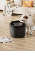 Fuente De Agua Automática Para Gatos 3L Capacidad Grande Dispensador De Agua Para Perros Con Filtro Circulante Silencioso Medidor De Flujo No Incluido Material Plástico - details 9
