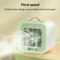 Ventilador de aire acondicionado USB portátil de bajo consumo, ventilador de refrigeración con agua helada, práctico ventilador de escritorio de 3 velocidades, ventilador de mano, ventilador de escritorio, adecuado para uso doméstico y de oficina - details 5