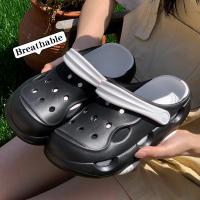 Sandalias De Verano Para Mujer 2024 Antideslizantes Para Interior Y Exterior Con Suela Gruesa Y Plataforma Estilo Calle EVA Cómodas Para Hombres Talla Un Poco Pequeña Verificación Del Tamaño Del Tienda - details 3