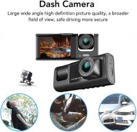 Cargador De Coche USB Multi Puerto With Gradadora De Conducción HD 1080p With 3 Lentes, Cámara Integrada Para Interior Y Exterior Del Coche, Grabación En Bucle Para Monitorización Del Coche - details 4