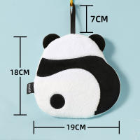 Toalla De Mano Lindo Oso Panda Cartoon Absorbente Suave Chic Para Cocina Baño Toalla De Limpieza Colgante Microfibra Técnica Combed - details 4