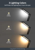 Soporte De Carga Inalámbrica 15W Con Luz De Escritorio Y Reloj LED Tres Colores Dimmer Estación De Carga Rápida Para iPhone - details 2