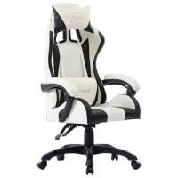 vidaXL Silla gaming de cuero sintético en color Negro/Rosa | cómodas modernas ergonómicas para comedor cocina salón hogar - details 0
