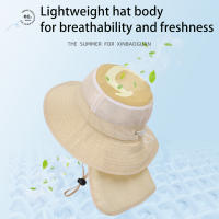 Sombrero De Pescar Para Niños Y Niñas Xinbaoguan 100% Poliéster Con Gran Alas Protección Solar Transpirable Para Verano - details 6