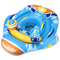 Círculo de descanso para bebés Swimbobo con toldo de protección solar para jugar en el agua y bolsillo transpirable para juguetes. - details 2