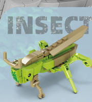 Mini Serie De Insectos Bloques De Construcción Unicornio Scarab Cucaracha Juguetes De Artesanía Pequeños Animales Para Niños Regalo De Navidad - details 6
