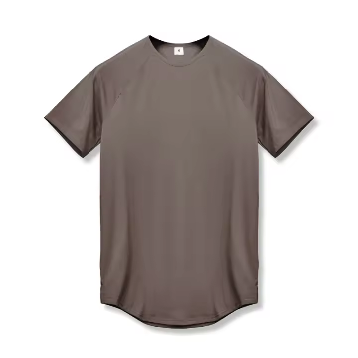 Camiseta Deportiva de Fitness para Hombres Ajuste Cerrado, Manga Corta, Secado Rápido, Frescura, Poliéster - 1