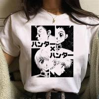 Camiseta De Verano Para Mujeres Kawaii Unisex Anime Hunter X Hunter Camiseta Gráfica De Dibujos Animados Cuello En V Tees Harajuku - details 6
