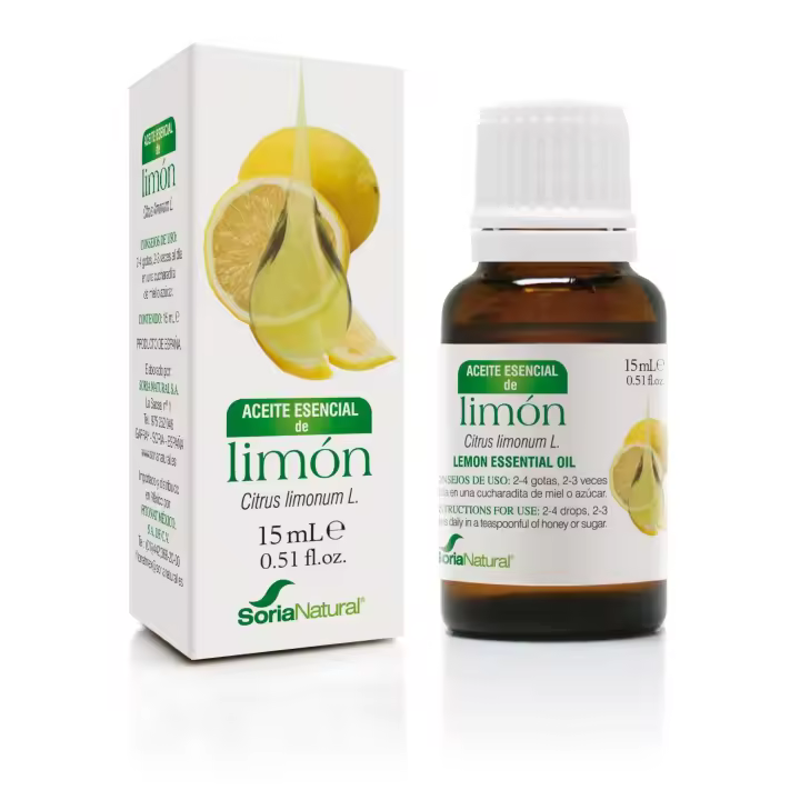Aceite Esencial de Limón Soria Natural - Frescura Cítrica Pura para Tu Bienestar - 1