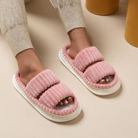 Zapatillas De Plataforma Casual Para Mujer Zapatos Elegantes De Diseñador Para El Hogar Zapatos Planos De Moda Populares Para Niñas Tamaño Grande Abierto Al Aire Interior - details 3
