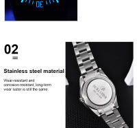 Reloj De Pulsera Automático Para Hombre Rollstimi 2024 Lujoso Con Movimiento NH35 Cerámica Luminiscente Impermeable 100M Acero Inoxidable - details 6