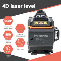 Pracmanu 16 Líneas Nivel De Láser 4D Auto-Nivelado Banda De Luz Verde Horizontal Y Vertical Potente Para Construcción Y Jardinería - details 1