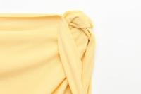 Vestido Elegante TRAFZA Para Mujer Amarillo Asimétrico Sin Mangas Pleated Largo Vestido De Fiesta Vintage Verano 2025 Slim Fit - details 5