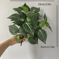 35cm Planta Artificial De 7 Cucharas Hojas De Planta Falsa Scindapsus Para Decoración De Jardín Oficina Casa Y Hotel Material Plástico - details 9