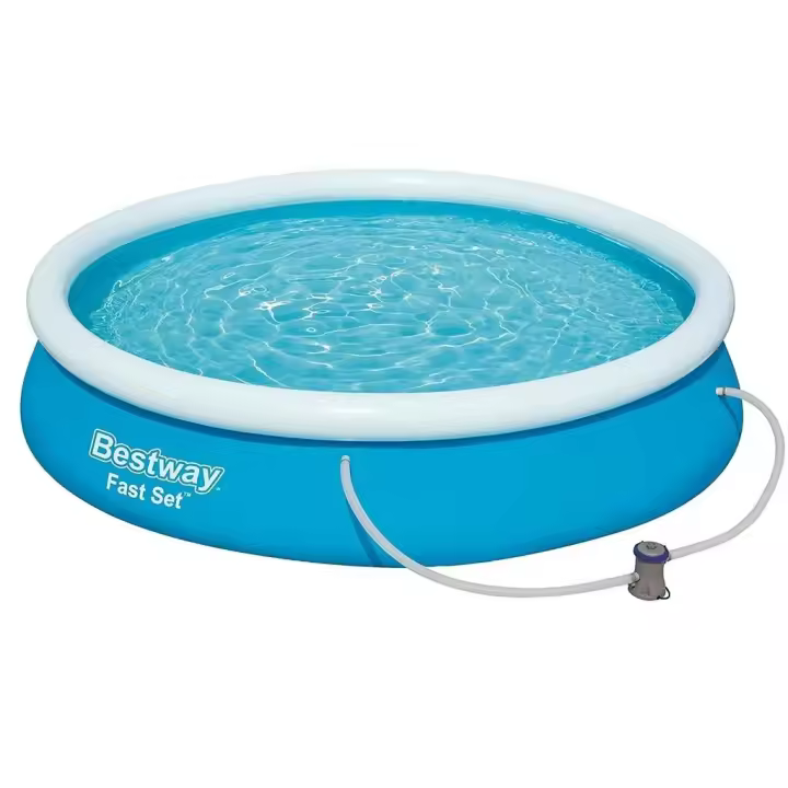 Piscina Desmontable Fast Set Aro Hinchable de 244x61 cm. con Depuradora Bestway 57450 - 1
