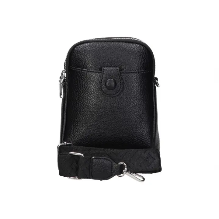 CHENSON | Bolso Bandolera Chenson para Mujer – Bolso Pequeño en Color Negro – Bandolera con Cierre de Cremallera y Clip – Bandolera Ajustable – Casual – Tendencia – Modelo CG-G3701 - 1