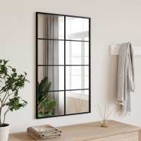 vidaXL Espejo de Pared Rectangular Decoración Colgante para Salón Hierro Negro Dimensiones 30 x 40 cm,  30 x 60 cm,  30 x 80 cm y mas - details 7
