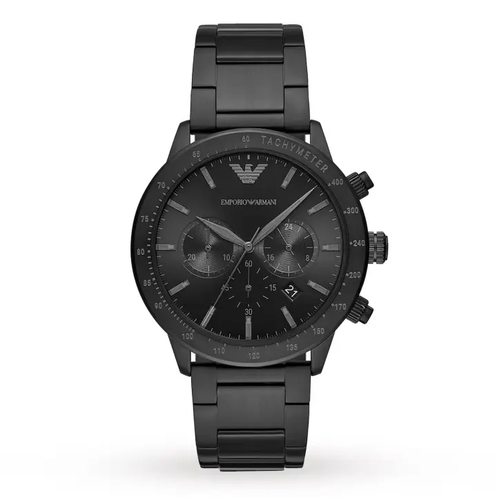 Emporio Armani Reloj hombre AR11242, con calendario, Incluye Caja Original, Diámetro: 43MM - 1