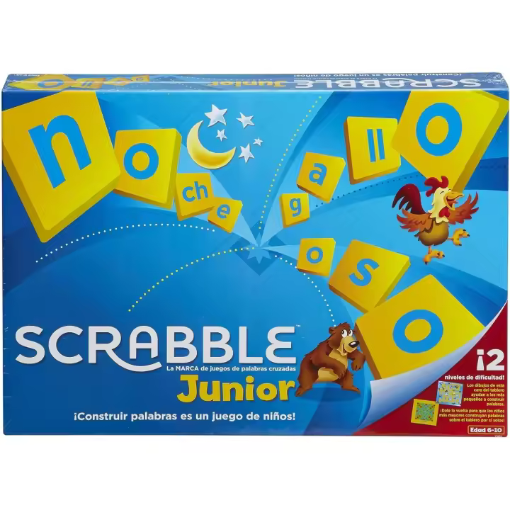 Mattel Games Scrabble junior, juegos de mesa para niños (Mattel Y9669) - 1
