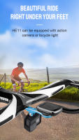 Soporte Para Computadora GPS De Bicicleta HE11 Montaje Para Manillar Compatible Con Garmin Edge 520 plus 820 810 Luz Frontal De Ciclismo Material De Aluminio Y Plástico - details 0