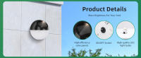 Aigostar Luces Solares Exteriores de Jardín,2700K Luz cálida,Apliques Exteriores Solares,IP44 Impermeables Luz Solar Exterior para Jardin Valla Porche Pared Patio,Lampara Solar Exterior,4 Piezas - details 4