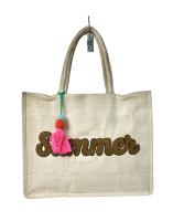 MEJORADA - Bolso de  Mujer Bordado 'SUMMER', con Borla - Playa para Diario - Color Vivo - 42cm*34*14cm - details 9
