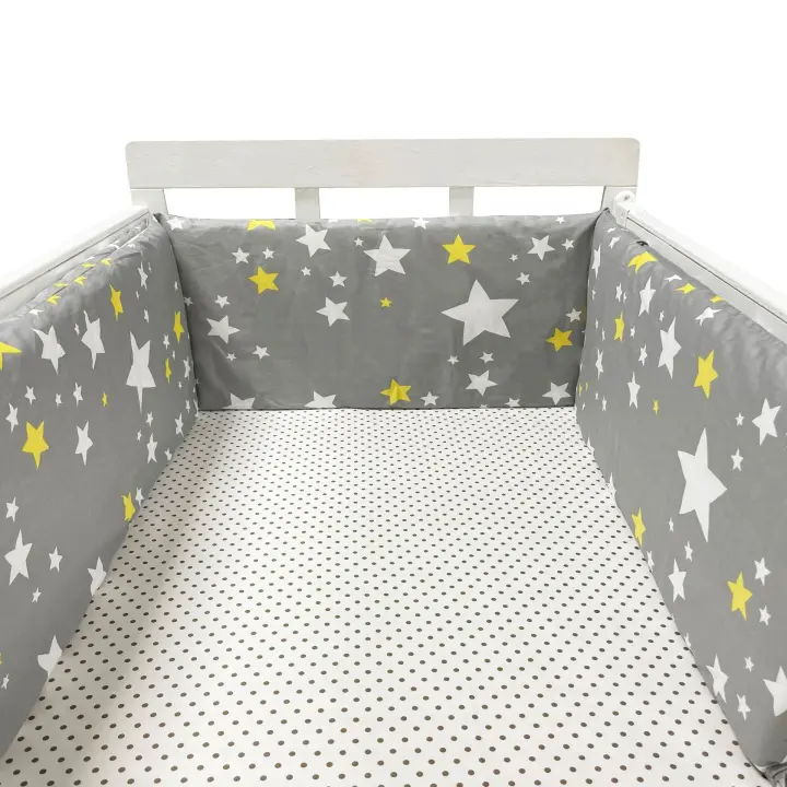 Protector de cuna Chichonera Para bebé, barrera de cama de algodón Para recién nacidos, cojín de trenza, cuna Para El bebé - 1