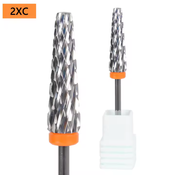 Broca De Uñas 5-en-1 24mm Super Larga Taperada De Carburo Para Taladro Eléctrico Accesorios De Manicura Corte De Cutícula Y Moldeado - 1