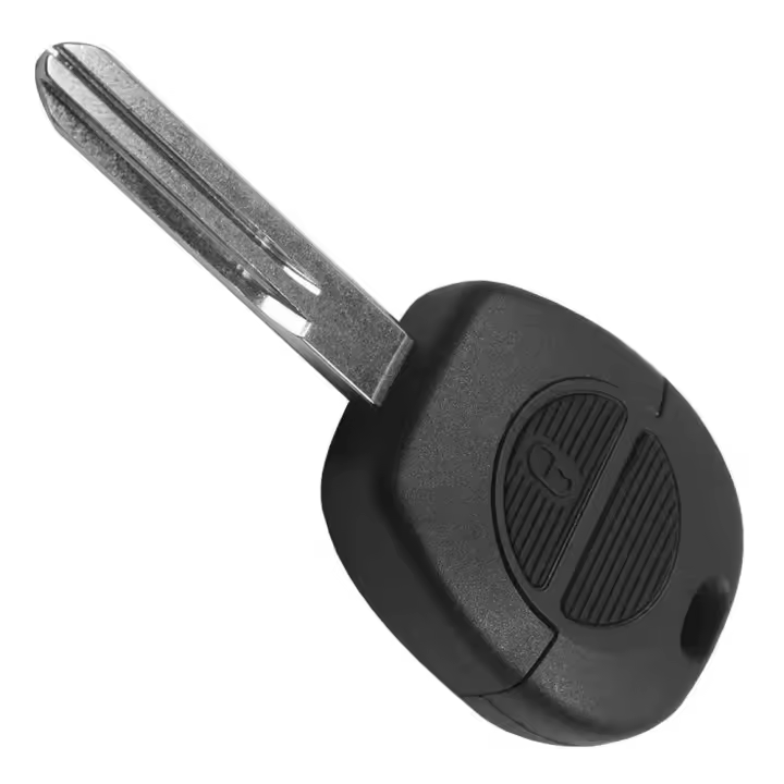 Ociodual Carcasa Llave de Mando 2 Botones Compatible con Nissan Micra Almera Primera, Funda Rígida Shell Case Cover - 1