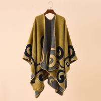 Bufanda De Lujo Bohemia Étnica Grande En Forma Geométrica Imitación De Cashmere Para Mujer Poncho Sin Fin Casual Invierno - details 4