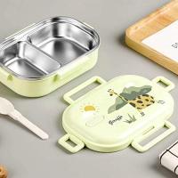 Fiambrera Térmica de Maple inoxidable contenedor de Alimentación Ecológico portátil con compartimientos Caja De alasesinato a prueba de fugas - details 0