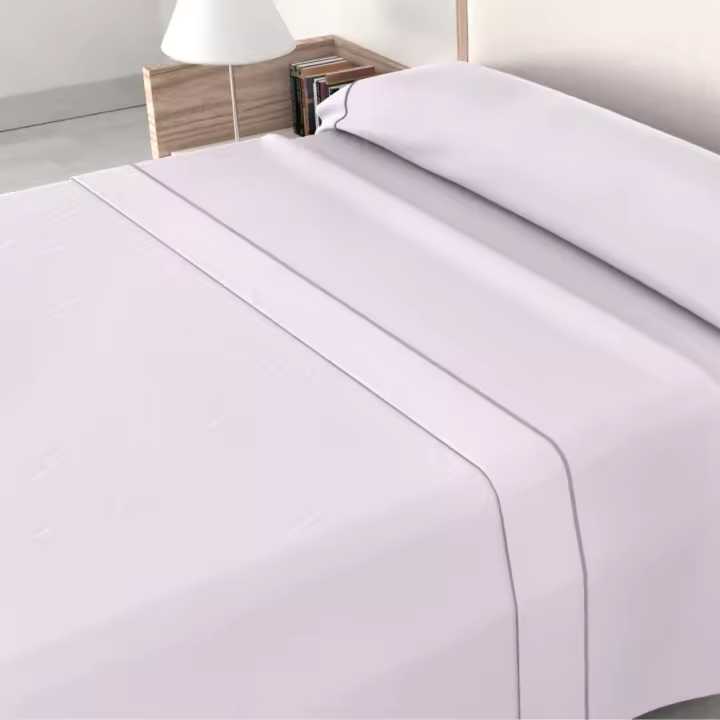 HMS Juego de Sábanas Roomers - Blanco, Gris, Beige, Azul, Rosa, Malva - Alto 30 Cms, 50% Algodón/50% Poliéster - 1