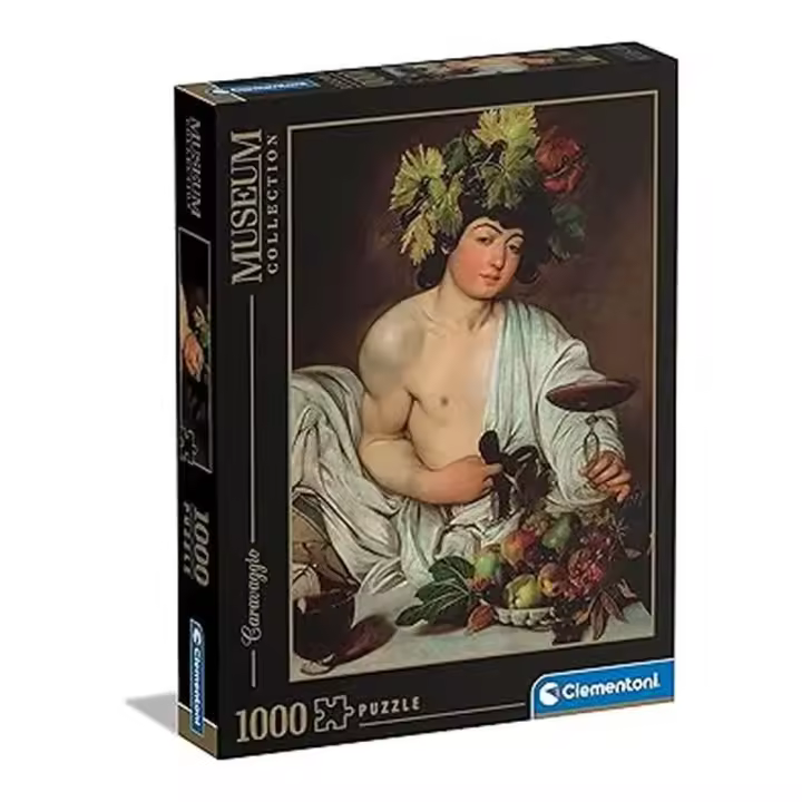 Clementoni Puzzle Adulto 1000 Piezas Caravaggio Baco Colección Museos 39765 - 1