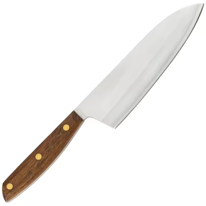 ARCOS Nórdika - Cuchillo Deba (170 mm) - Hoja de Acero Inoxidable Nitrum® - Mango de Madera de Ovengkol - 1