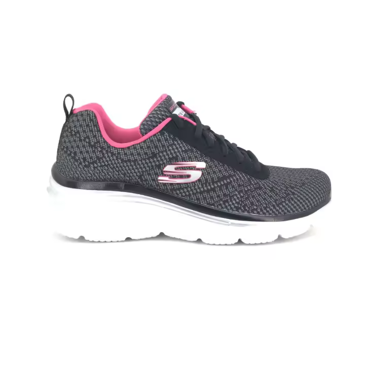 Deportivo Skechers para mujer, mod.12719, Deportivo con cuña, plantilla acolchada muy cómoda y atado con cordón - 1