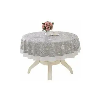 Mantel redondo lavable 180 cm impermeable, antiarrugas y resistente a las manchas - 1