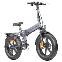ENGWE EP-2 Pro Bicicleta eléctrica plegable de 20 pulgadas con neumáticos gruesos de 13Ah de batería, velocidad máxima de 42 km/h, alcance de 120 km, bicicleta de montaña, playa, nieve, freno de disco dual - Gris - details 0
