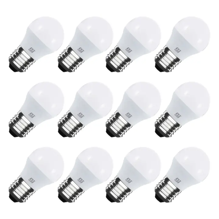 ORION91 Pack x 12 unidades Bombillas LED G45 E27 6w=40w - Blanco Cálido 10.000h - Nine&One Premium - 1