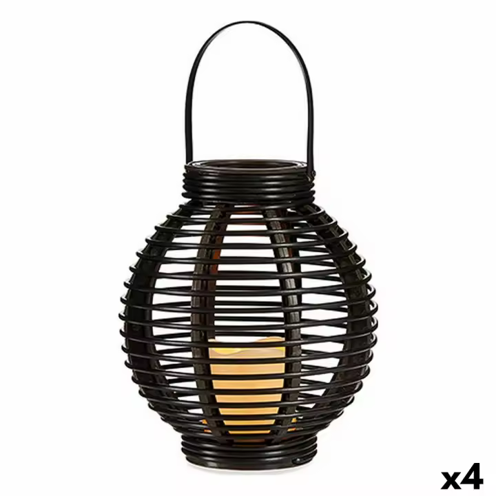 Farol LED Ibergarden B5004 Marrón Plástico 21 x 23,7 x 21 cm (4 Unidades) - 1