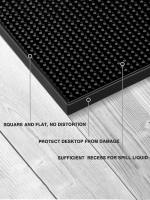 Leeseph Tapete De Barra Durable Y Moderno Negro Tamaño 17.7x11.8 Pulgadas Antideslizante Y No Tóxico Para Servicio En Bars De Café - details 5