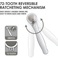 Juego De Llaves De Eje Ratchete Mini 28/32 En 1 Con Ángulo Y Torx Magnético Para Espacios Estrechos Mango De Destornillador De 1/4 Pulgada Dientes 72 - details 7