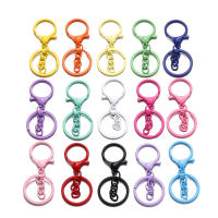 5Pcs/Lot Colgante De Loro Para Cadena De Llaves Colorido 30mm Conectores De Hebilla De Langosta Para DIY Accesorios De Joyería De Cierre Redondo Unisex - details 0
