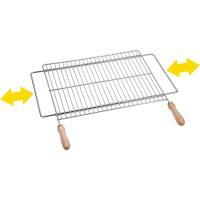 Parrilla extensible 10cm de acero zincado para barbacoa. Medida: 60x40cm. 2724 Sauvic - details 0