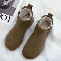 Botas Cortas Para Mujer Invierno Comodidad Transpirables De Cuero Sintético Antideslizantes Botines De Madre Calientes Y Seguras - details 5