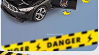 Coche De Policía M8 a Escala 1:32 Juguetes De Metal Diecast Con Función Retroceso Abre Puertas Regalo Para Niños Colección Vehículo Simulación 110 - details 9
