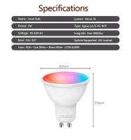 Bombilla LED Inteligente Ewelink GU10 Zigbee RGB CW WW Compatible Con Alexa Google Yandex Smartthings Luz De Spots Para Hogar - details 5