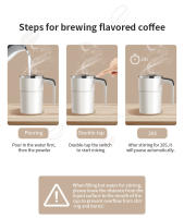 Taza De Café Automática Recargable Portátil Mezcladora Eléctrica De Acero Inoxidable Con Agitación Magnética Taza Self Stirring Mugs - details 7